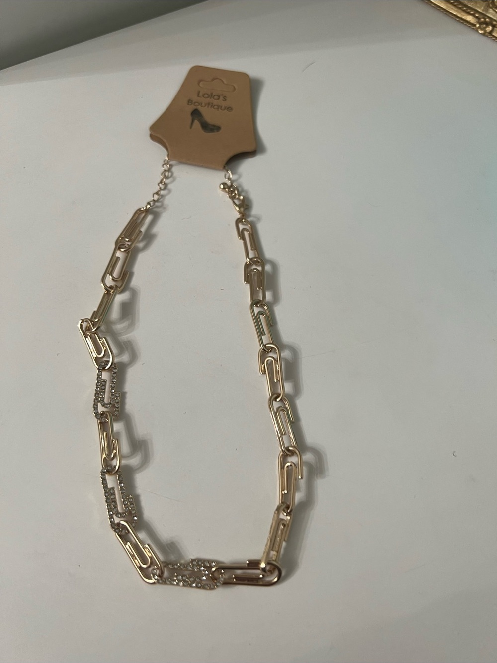 Fashion paperclip Necklace